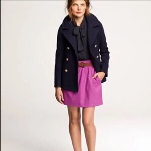 J. Crew Taffeta Marvell’s Lined Mini Skirt, Size: 8, Color: Navy